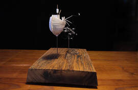 south coast new south wales australia fishing tuna poling recycled hardwood sculpture, brandt noack